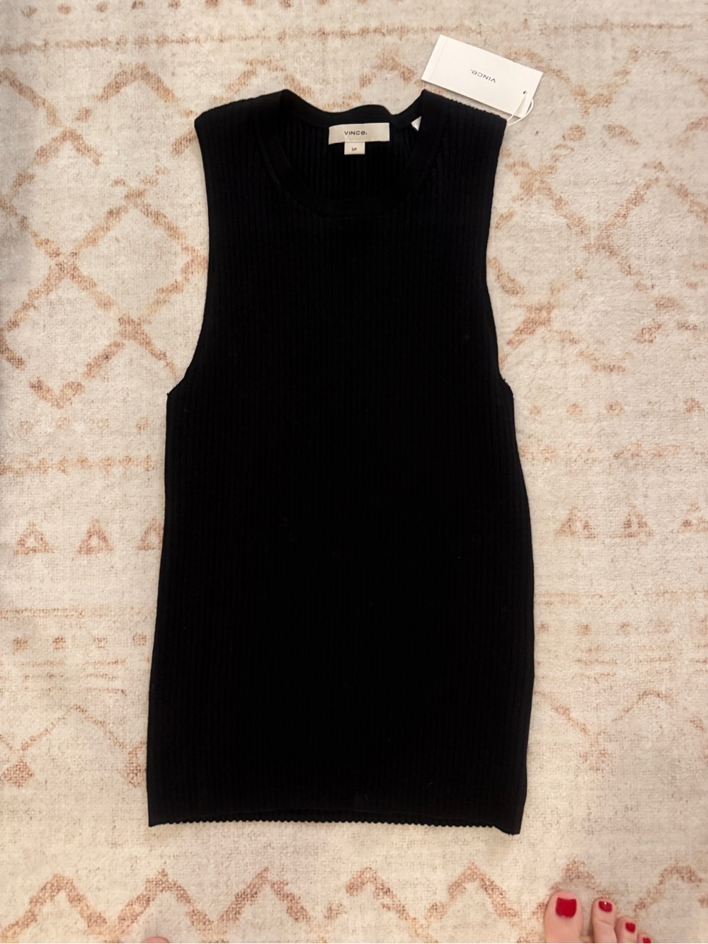 Vince Ribbed Sweater Tank - Picture 4 of 5